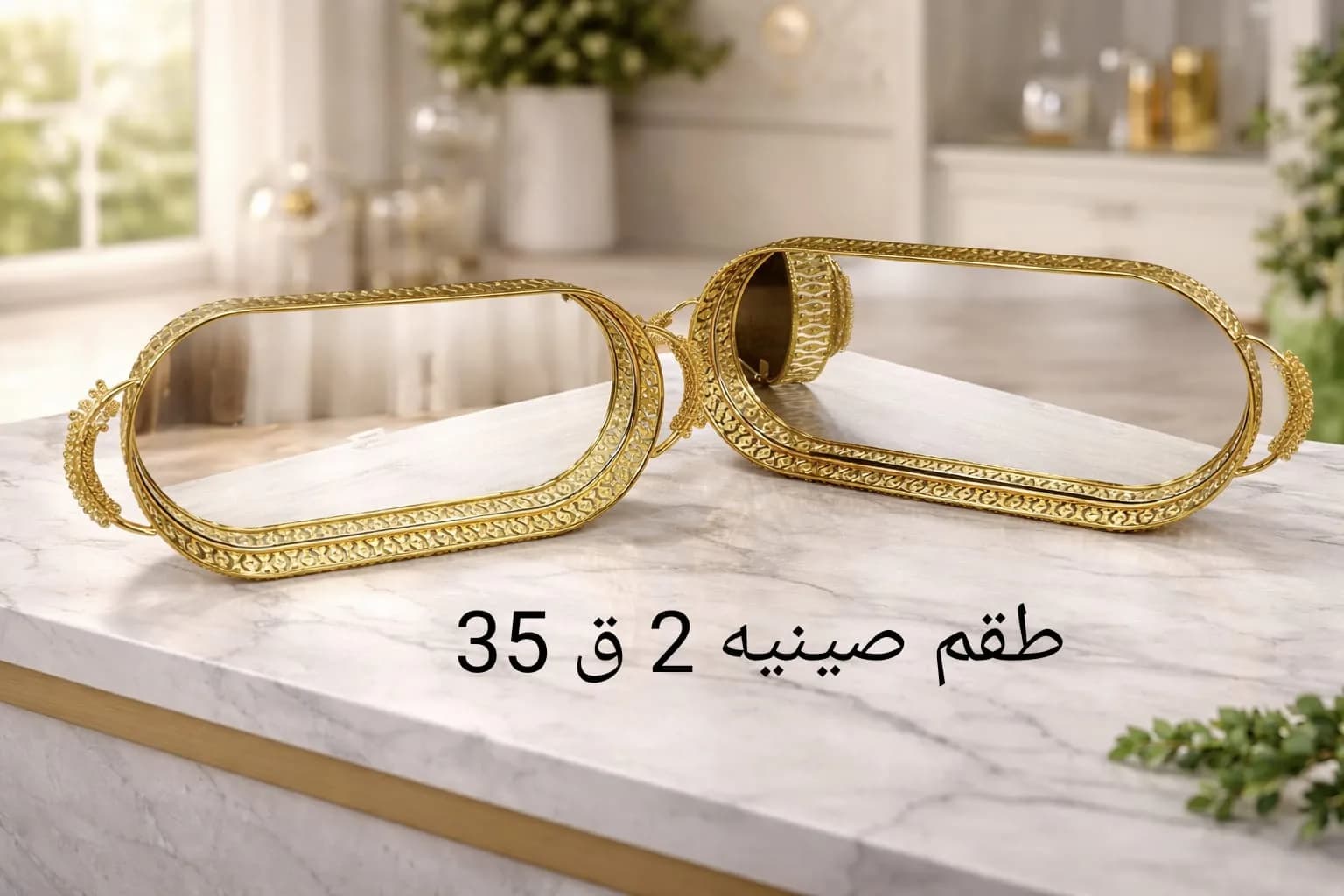 طقم صينية 2 قطعة